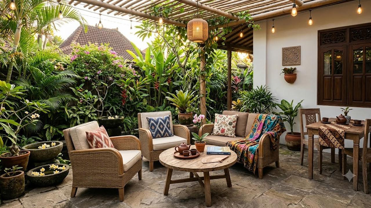 14 Area Duduk Outdoor ala Hotel, Inspirasi Ruang Santai Mewah di Rumah