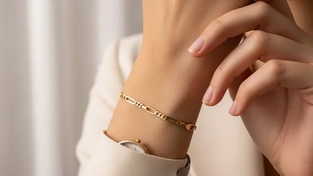 Model Gelang Emas 5 Gram Rantai Klasik Elegan Tapi Tetap Terjangkau/Ilustrasi Gemini AI