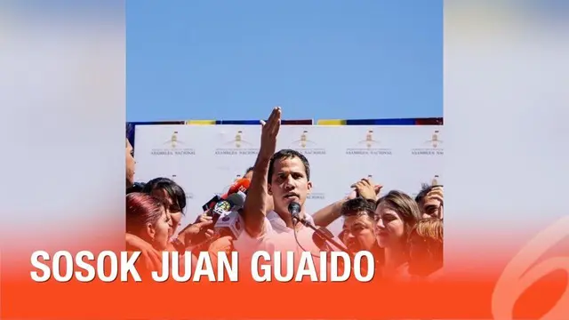 Juan Guaido adalah pemimpin oposisi sekaligus pemimpin majelis nasional Venezuela. Ia mendeklarasikan diri menjadi Presiden sementara Venezuela.