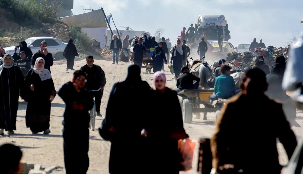 Ini menjadi serangan Israel terbesar sejak gencatan senjata berlaku pada 19 Januari 2025. (BASHAR TALEB/AFP)