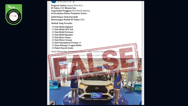 Hoaks Undian Berhadiah Mengatasnamakan BCA Marak Beredar, Kenali Ragamnya