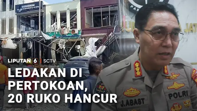 Ledakan di Pertokoan, 20 Ruko Hancur