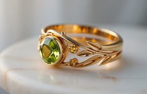 Model Cincin Emas Batu Permata yang Diprediksi Banyak Dicari di 2026 (Foto: Reve Art AI)