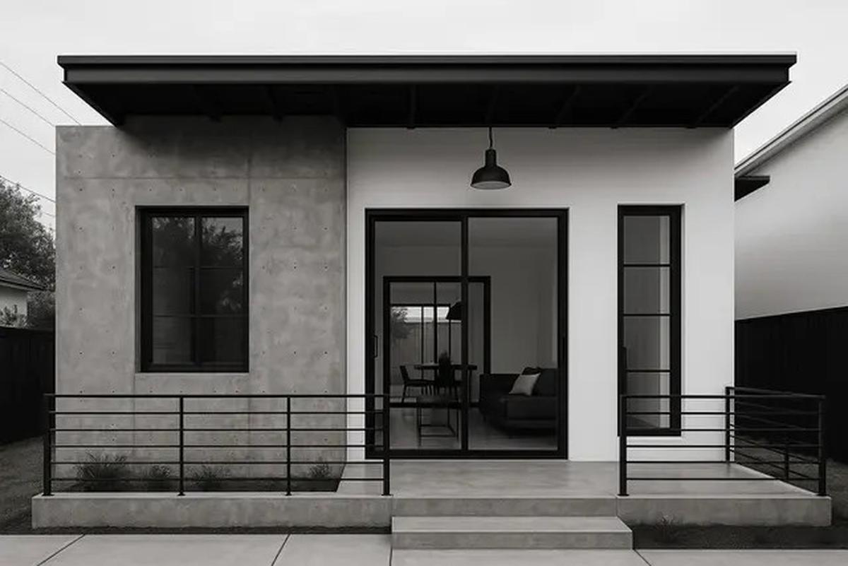 7 Gambar Rumah Sederhana Hitam Putih, Cocok untuk Area Perkotaan Maupun Perdesaan