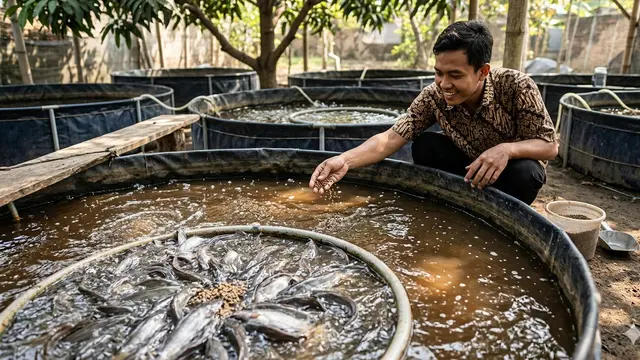Teknik Pemberian Pakan yang Tepat (Foto: Gemini AI)