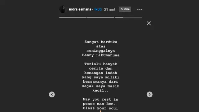 Unggahan Indra Lesmana
