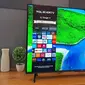 Smart TV G9 dari TCL yang baru diluncurkan dan merupakan bagian dari kerja sama dengan Vidio. (Liputan6.com/Dinda Charmelita Trias Maharani)