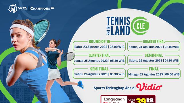 Jadwal Live Streaming WTA Tennis In The Land di Vidio Pekan Ini