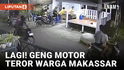 VIDEO: Geng Motor Kembali Serang Warga di Makassar