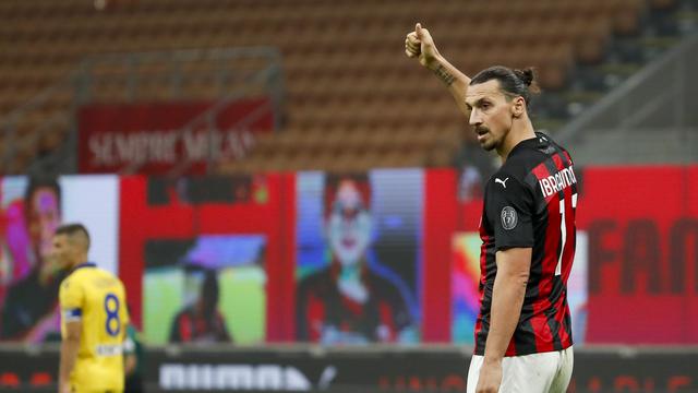 Hasil Liga Italia: Ibrahimovic Selamatkan AC Milan dari Kekalahan