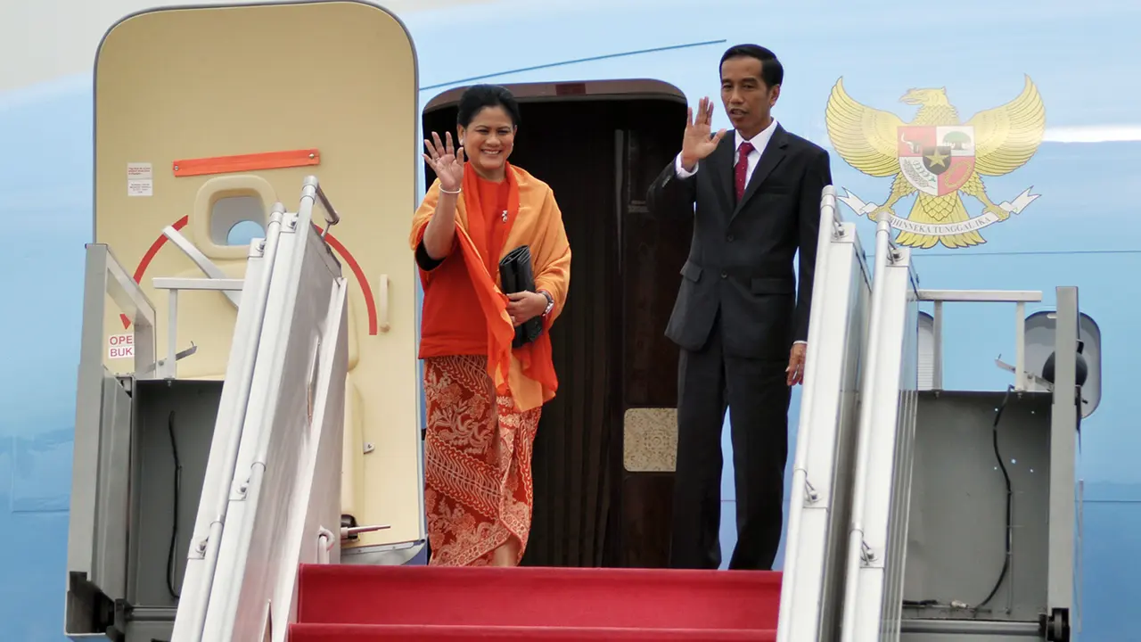 Presiden Jokowi dan Ibu Negara Iriana.