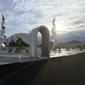 Desain Masjid Agung di Ibu Kota Negara (IKN) Baru, Kalimantan Timur. (dok. tangkapan layar Instagram @nyoman_nuarta/https://www.instagram.com/tv/CNMqEsMH8NU/)