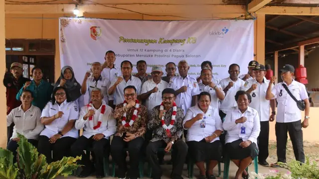Percepat Penurunan Stunting hingga ke Batas Negara, BKKBN Canangkan 12 Kampung KB di Papua Selatan.  Foto: BKKBN.