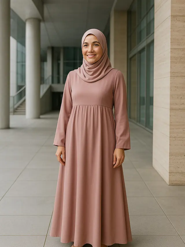 Model Gamis untuk Usia 45 Tahun