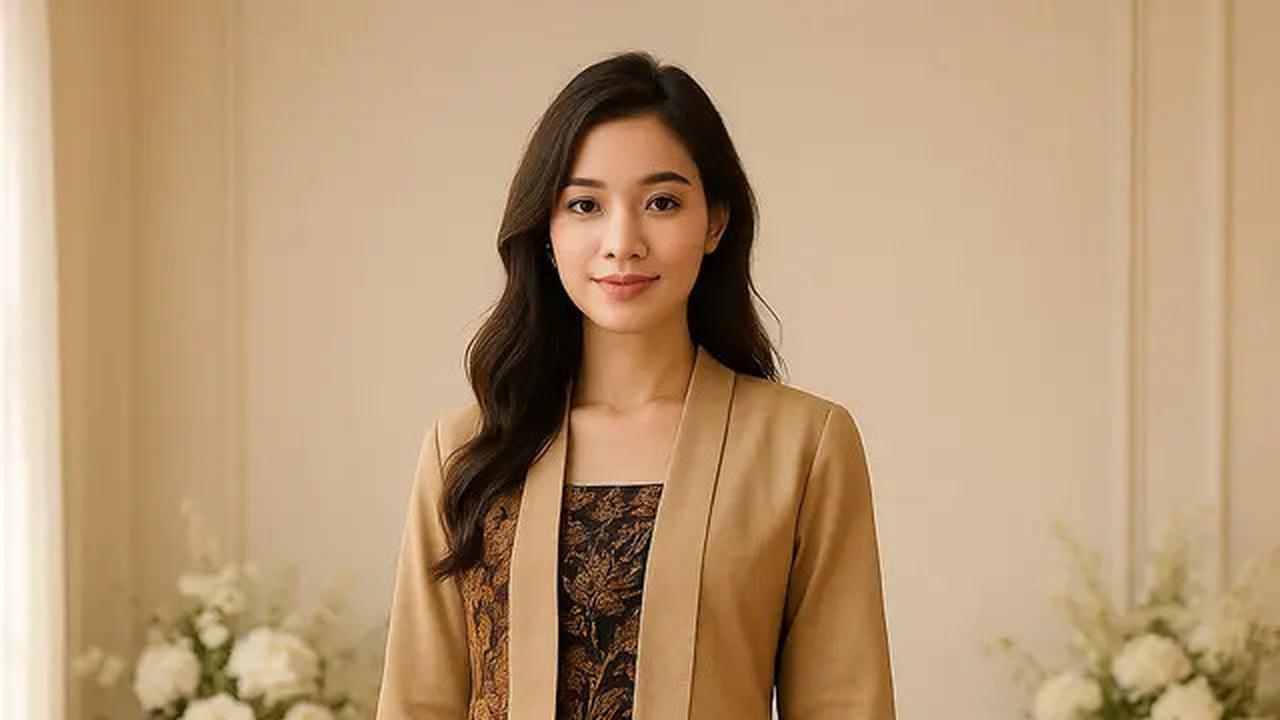 7 Model Rok Batik Kombinasi Kain Polos Wanita Modern yang Elegan