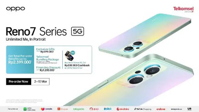 Sederet Inovasi Canggih di OPPO Reno7 Series 5G, Pre-order Sekarang di Shopee!