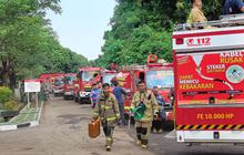 Update Kebakaran Gudang Amunisi Kodam Jaya, Mobil Damkar Ditarik dari Lokasi