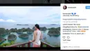 Farah Ann Abdul Hadi saat berlibur dan menikmati keindahan Raja Ampat. Foto tersebut terpampang pada akun Instagram miliknya. (Instagram/Farah Ann)