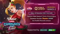 Jadwal dan Live Streaming Vidio Community Cup Ladies Season 8 Mobile Legends Series 2 di Vidio, Rabu 29 Desember 2021. (Sumber : dok. vidio.com)