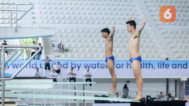 Foto: Penampilan Kompak Pasangan Andriyan dan Yudha dalam Lompat Indah IOAC 2025, Siap Beri Penampilan Terbaik di SEA Games
