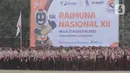 Peringatan Hari Pramuka 2023 yang diikuti 25.000 anggota pramuka dari seluruh Indonesia tersebut mengambil tema "Sumber Daya Manusia yang Profesional dan Proporsional".  (Liputan6.com/Herman Zakharia)