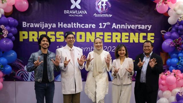 Ariyo Wahab menghadiri konferensi pers Brawijaya Healthcare 17th Anniversary di Jakarta Selatan, September 2023. (Foto: Dok. Istimewa)