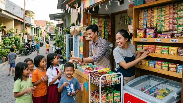 Ide Warung Rumahan untuk Pasangan Baru (Foto: Gemini AI)