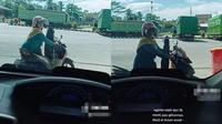 Tak Ada Lawan, Ibu-Ibu dengan Santainya Menyerobot Antrean di SPBU (TikTok/@awtoni01)