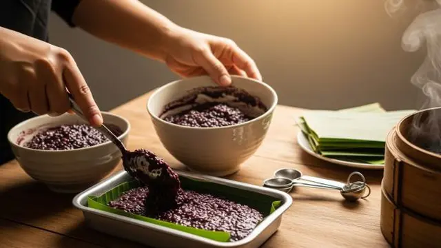 Bolu Kukus Tape Ketan Hitam Tanpa Mixer