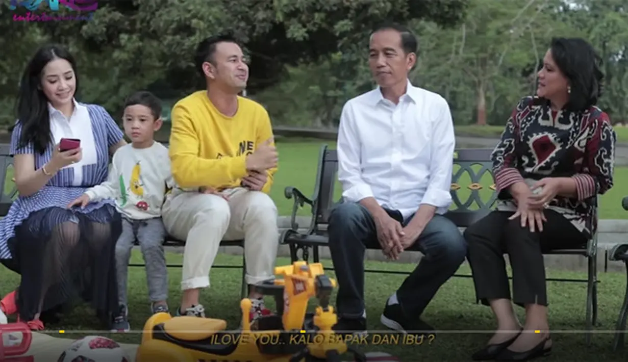 Jokowi dan Raffi Ahmad - Nagita Slavina