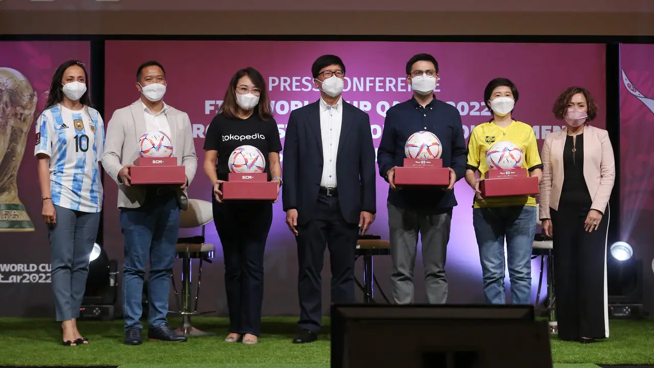 SCM Konferensi Pers sponsor Piala Dunia 2022