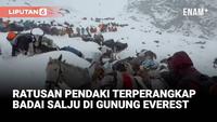 Ratusan Pendaki Terjebak Badai Salju di Gunung Everest saat Libur Nasional China