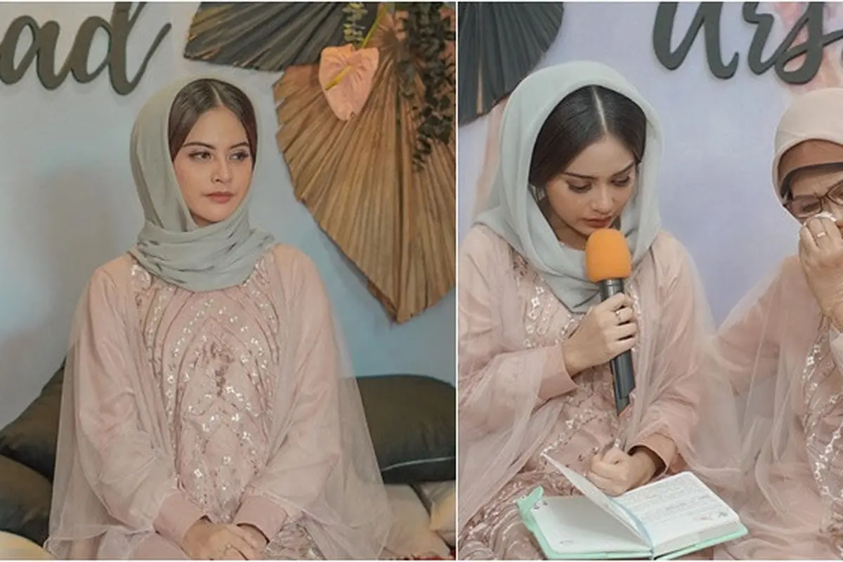 7 Potret Tiwi Eks T2 Gelar Pengajian Jelang Menikah, Tampil Elegan dengan Kerudung