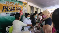 Gelar Pasar Tani di halaman Masjid Al- Baitul Qodim, Kelurahan Air Mata, Kupang NTT.