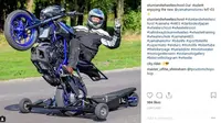 Wheelie salah satu teknik freestyle yang paling populer. (instagram)