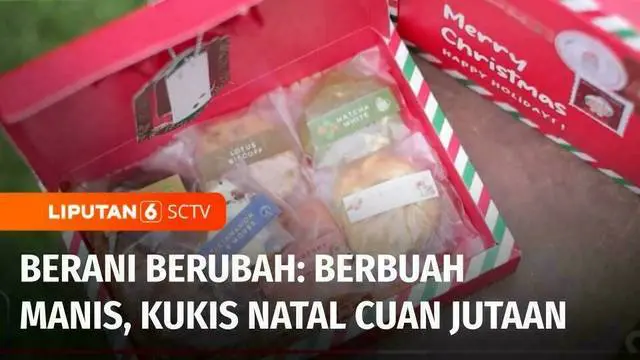 Di tengah-tengah rutinitas kuliah, seorang mahasiswi mencari peruntungan membuat kue kukis dan brownis. Tak disangka usahanya itu berbuah manis. Menjelang natal, ia kebanjiran order hingga raup untung ratusan juta rupiah, dan berikut Berani Berubah, ...