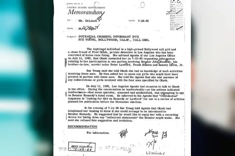 Salah satu dokumen rahasia terkait John F Kennedy yang diungkap