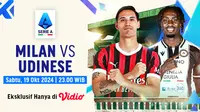 Jadwal dan Live Streaming AC Milan vs Udinese di Vidio - Serie A 2024/2025 Matchweek 8