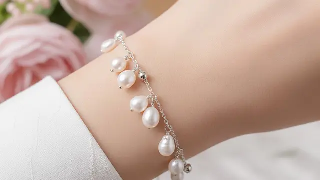 Gelang Charm Mutiara Air Tawar (Gemini AI)