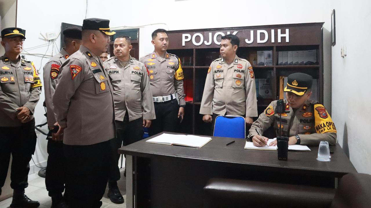 Pengamanan Kantor KPU dan Bawaslu Diperketat, Wakapolres Kampar Perintahkan Personel Jaga 24 Jam