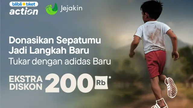 Langkah Kecil, Berdampak Nyata dengan Program Tukar Tambah Sepatu Layak Pakai.  foto: istimewa