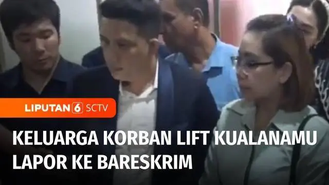 Keluarga wanita korban tewas di bawah lift Bandara Kualanamu, Deli Serdang, Sumatera Utara, melaporkan enam perusahaan termasuk Angkasa Pura 2 ke Bareskrim Polri, Selasa sore. Enam perusahaan itu dinilai lalai, hingga menghilangkan nyawa orang lain.