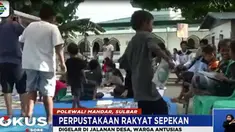 Memperingati Hari Buku Sedunia, selama satu pekan ini digelar Perpustakaan Rakyat Sepekan di Polewali Mandar, Sulawesi Barat. Uniknya kegiatan ini digelar di jalanan desa dengan ratusan buku yang disediakan gratis.