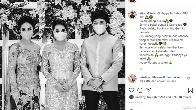 Krisdayanti - Atta Halilintar (Foto: Instagram/@attahalilintar)