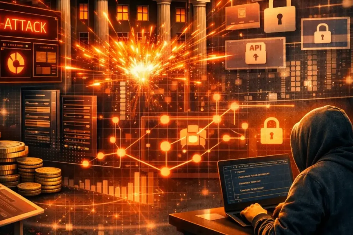 Ilustrasi serangan DDoS