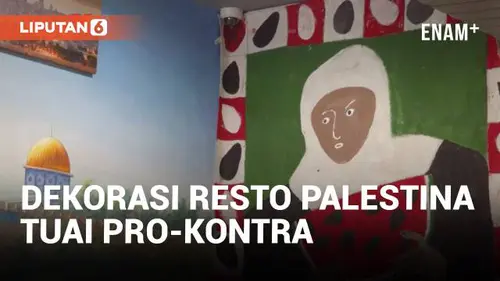 VIDEO: Restoran Palestina di New York Kampanye Lewat Dekorasi Berani