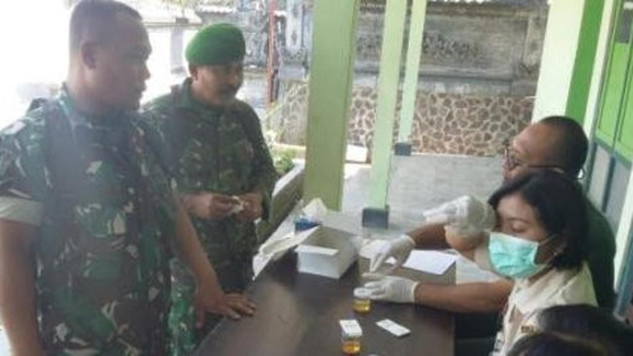 Antisipasi penggunaan narkoba, prajurit TNI di Jembrana dites urine