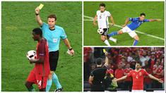 Inilah 7 pemain yang bakal absen pada semifinal Piala Eropa 2016. (AFP)