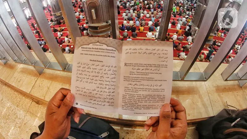 Shalot Jumat Pertama Ramadhan Di Masjid Istiqlal