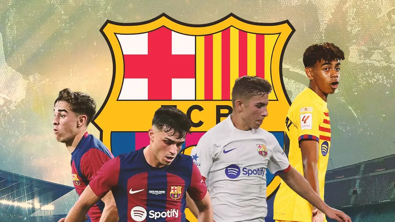Barcelona - Gavi, Pedri, Fermin Lopez, Lamine Yamal